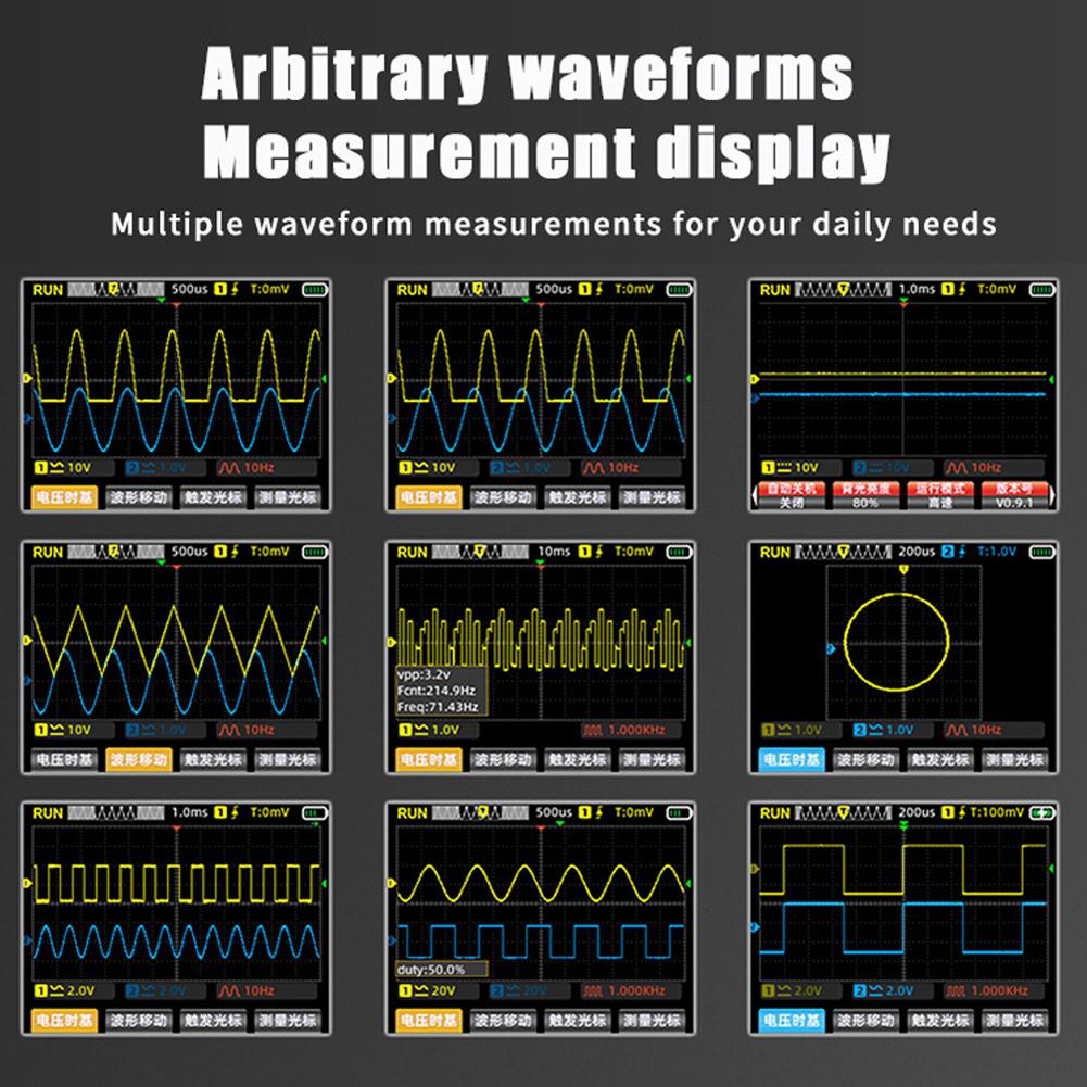 ZOYI ZT703S 3 In 1 Digital Multimeter 50MHz Bandwidth 280MS Rate PC Waveform Data Storage Dual Oscilloscope Signal Generator