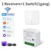 RF433MHz 1/2/3Gang Wall Switch Tuya Smart WiFi Switch Receiver Alexa Google Home Voice Control Smart Life APP Remote Module
