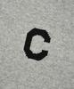 COVERNAT C Logo Turtleneck Knit Melange Gray
