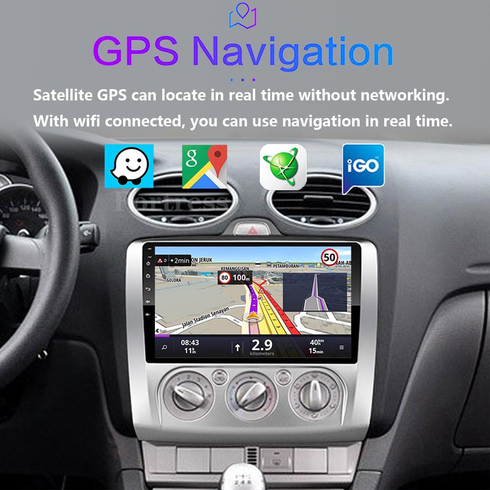 Carplay 4G 2din Android 13 Car Radio for Ford Focus Exi AT 2004-2011 Auto Multimedia Video Player Autoradio Audio Navigation GPS