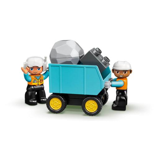 LEGO Duplo Truck and Excavator Toys Present Birthday Blocks Educational Christmas Boys Girls Children 1 and a Half Years Old 2 Years Old 4 Years Old I