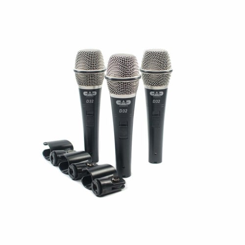 CAD AUDIO Dynamic Vocal Microphone D32 3-Pack