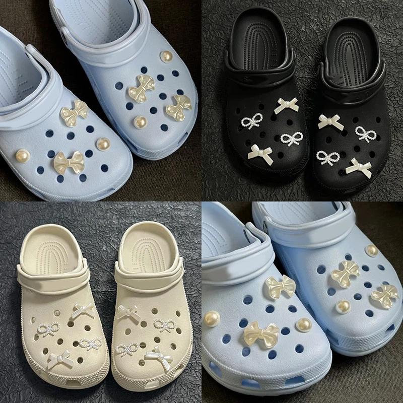 Charms de Chaussures Style Nœud DIY Pour Sabots Claquettes Sandales Chaussures de Jardin Décorations Ensemble de Charms Accessoires Cadeaux Enfants