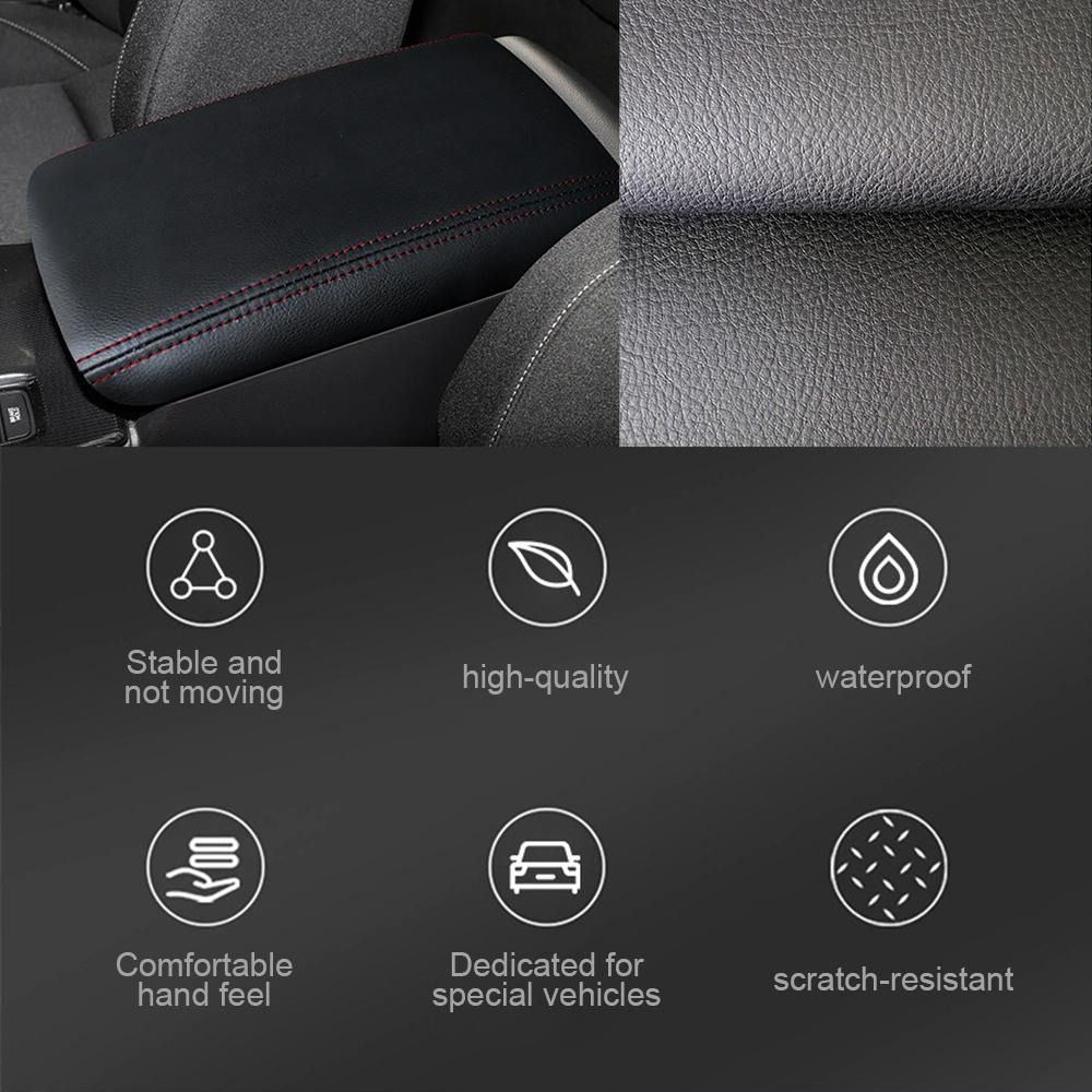 For Honda Civic 2025 2025 2025 Car Armrest Box Pad Center Console Lid Armrest Cover PU Leather Protector Mat Auto Accessories