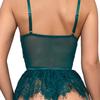 3Pcs Womens Lingerie Underwire Lace Lingerie Sets with Garter Belts One Pieced Bodysuit Teddys with Panty Stockings