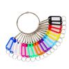 JINGRUIXIANG Metal Key Tags with Rings, 10 Pack