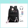 Stray Kids Foldable Polyester Book Bag With Spacious Compartments For Students