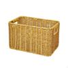 Rattan Storage Basket Rectangular with Handles Decorative