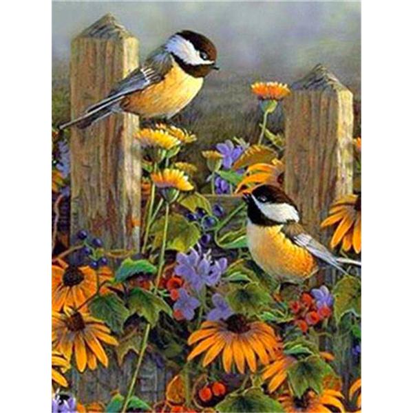 5D Diamond Painting Birds Kit DIY Full Drill Round Diamond Embroidery Animal Mosaic Picture of Rhinestones Home Decoration