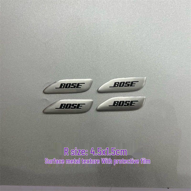 Dekorative Metallaufkleber für Auto-Audio-Lautsprecher von Bose, Harman Kardon, JBL.