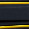 Bracelet de montre sport - MY-MONTRE - 22mm - Noir/Jaune - Silicone perforé - Mixte
