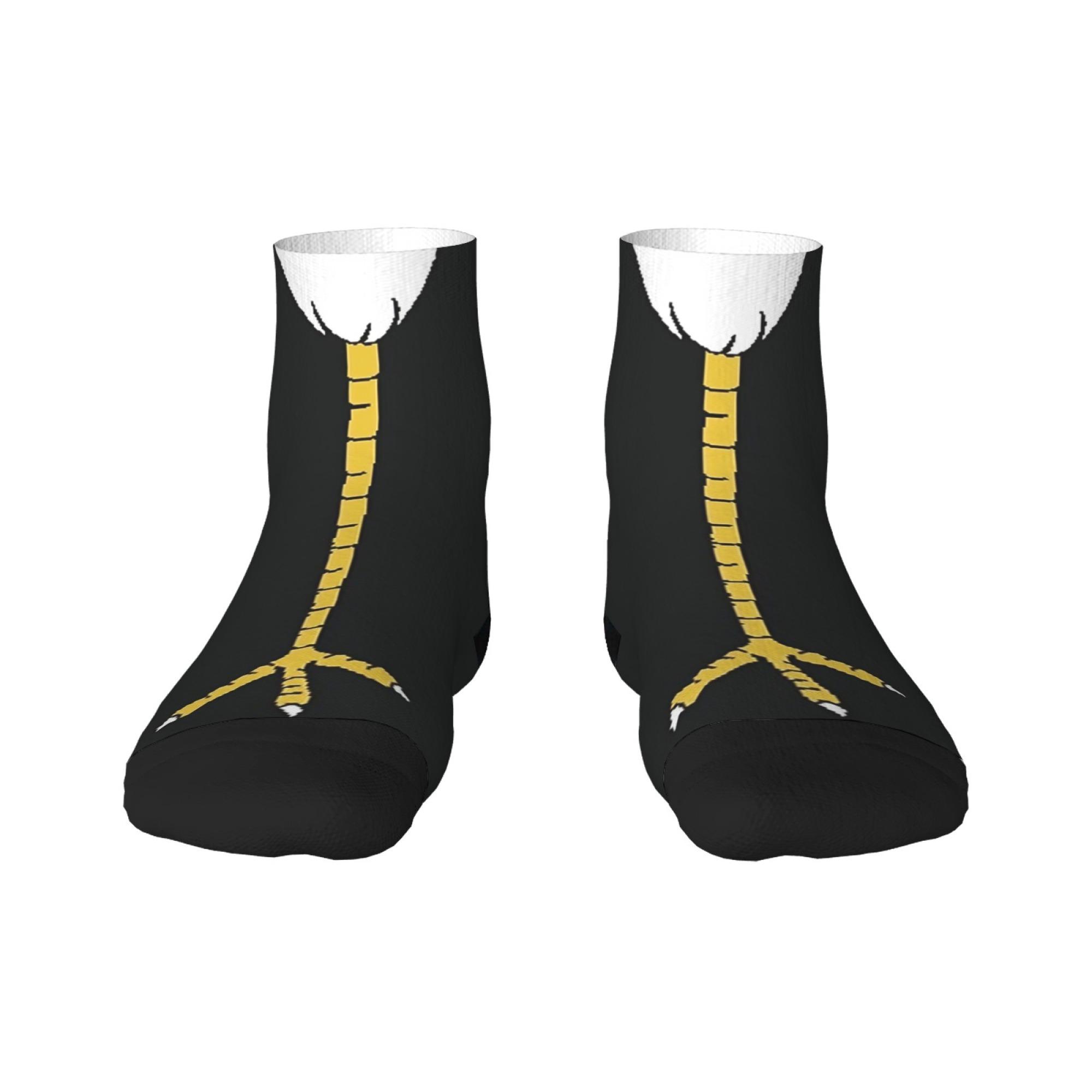 

Новинка Harajuku Retro Fun Chicken Claw Cartoon Pattern Унисекс Дышащие Мягкие Повседневные Спортивные Низкие Носки Лето One Size