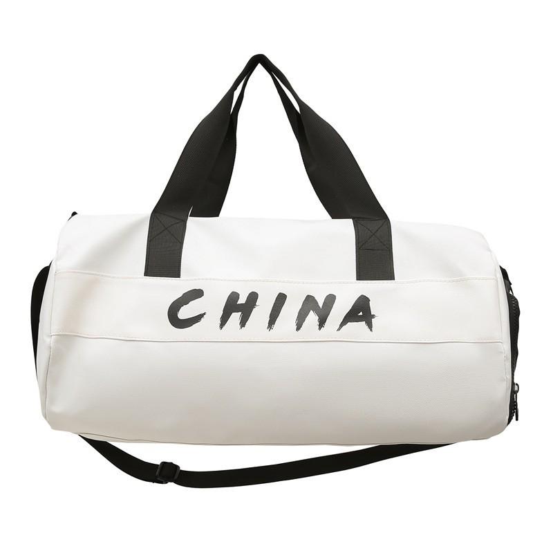 

Large-capacity Casual Yoga Fitness Bag Men Women s Dry Wet Separation Exercise Training Lightweight Fashionable Luggage Storage one size белый