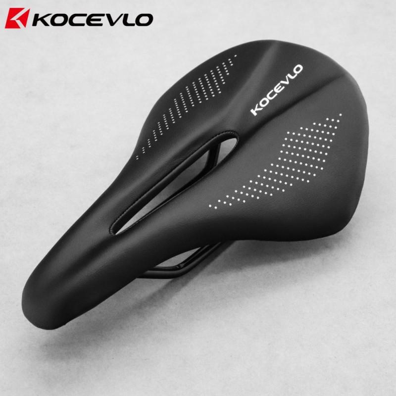 KOCEVLO Hollow Breathable Bike Saddle Road Mountain Bikes Waterproof Shock Absorbing Seat