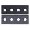 Barn Door Track Connector Plate Kit Carbon Steel Sliding Door Hardware Fittings 8x2.7cm