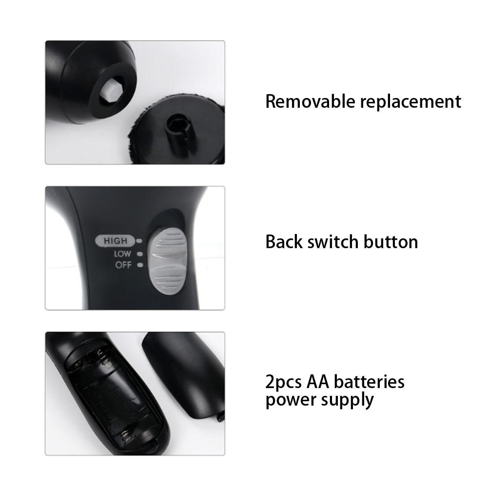 Handheld Electric Portable Replaceable Brush Head Shoe Brush Shoe Polishing Tool