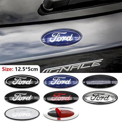 Nuovo 2026 Adesivo per Auto Emblema in Alluminio per Auto 12,5x5 cm per Ford Ranger Explorer Focus 3 Fiesta Fusion Escape Kuga Transit Edge Mondeo