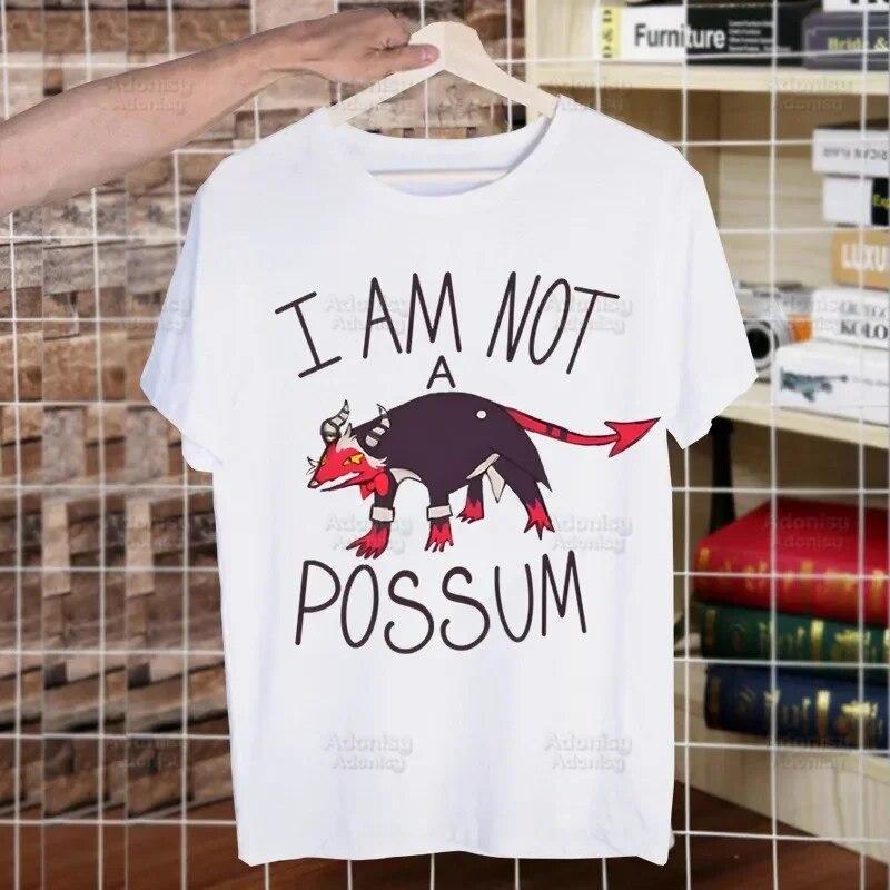 Helluva Boss Printed T Shirt Unisex Retro Washed Tops Tees Harajuku Tshirt Streetwear Hip Hop Unisex T-shirts