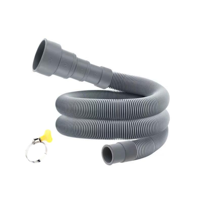 Flexible Extended Drainage Pipe Reinforced Anti Leak Designs Extension Drain Hose For Automatic Washing Machines Use
