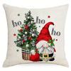 Home Decor Gnomes With Christmas Trees And Gifts Decor Pattern Cushion Cover Suitable For Sofa Bedroom Car Pillow Cover