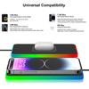 New atmosphere lamp car ultra-thin wireless charger 15W Car Fast Charging Pad
