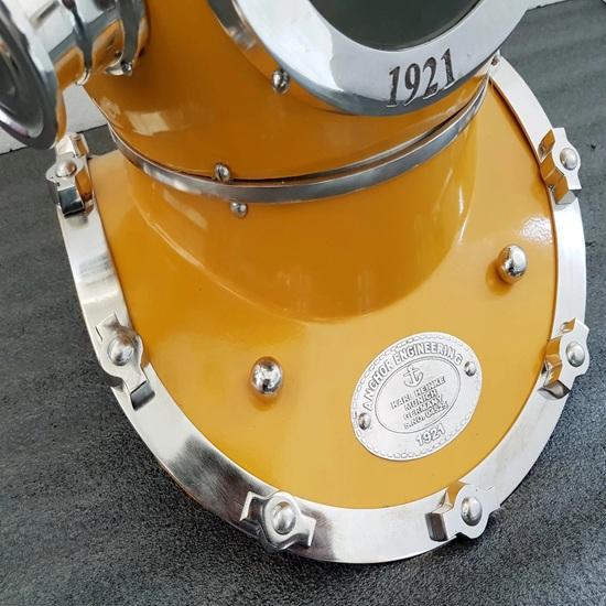 45.72 Cm Yellow Diving Helmet 1921 Anchor Scuba Divers Helmet Brass Nautical Decorative Collection Gift
