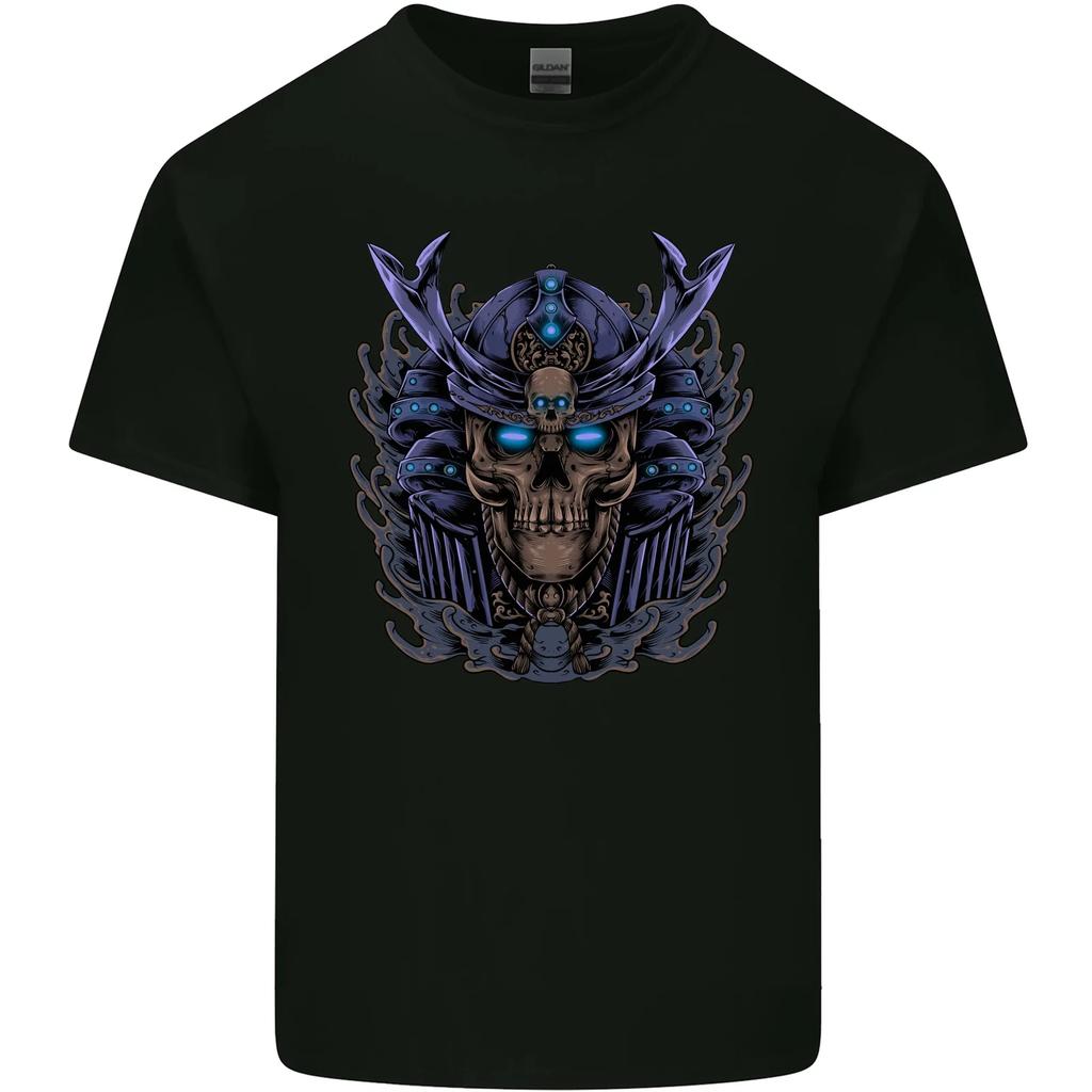 Samurai Skull MMA Martial Arts Gym Training Kids T-Shirt Childrens