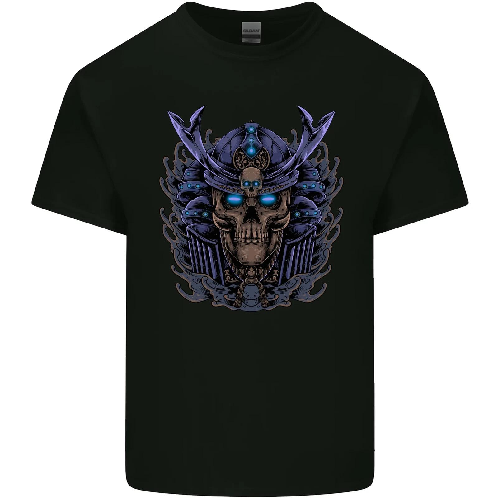 

Samurai Skull MMA Martial Arts Gym Training Kids T-Shirt Childrens L