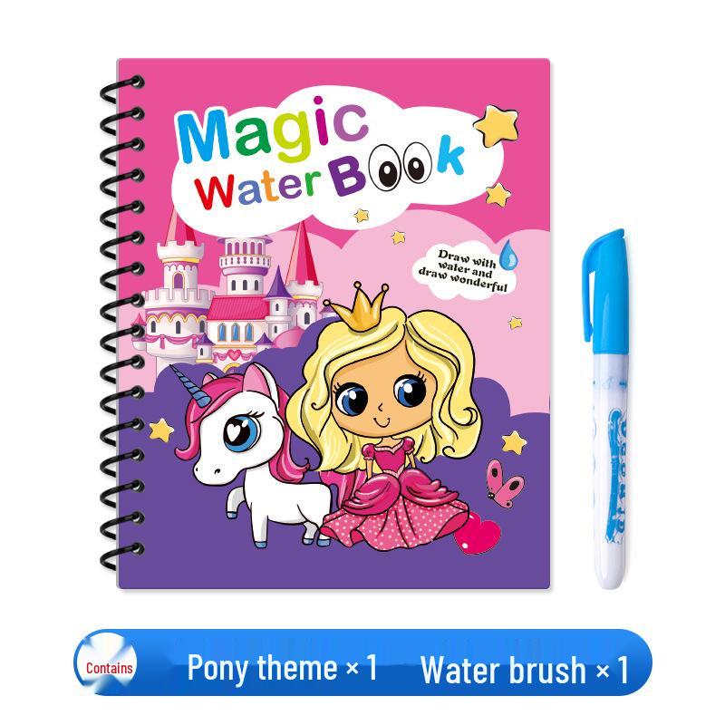 Magic Water Drawing Book: Reusable Children's Coloring & Graffiti Toy