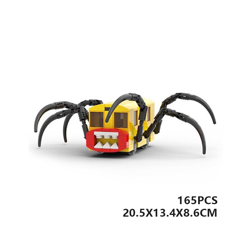 Horror Game Charles Building Blocks Monster Spider Train Animals and Demons MOC Model Brick Toy Children Adult Gift
