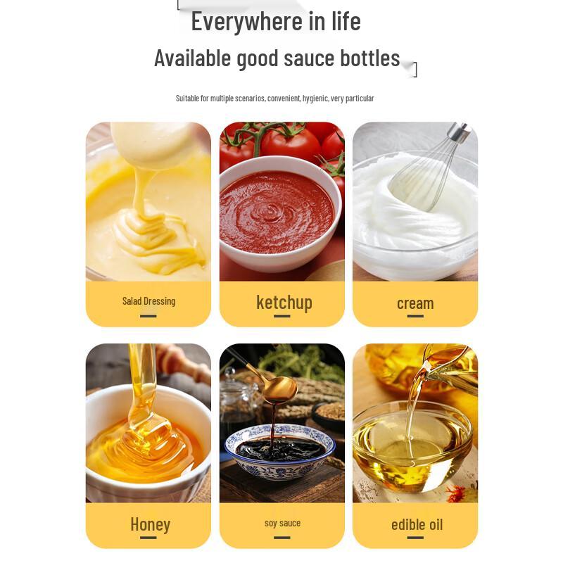 Babike Squeeze Bottles for Condiments & Sauces