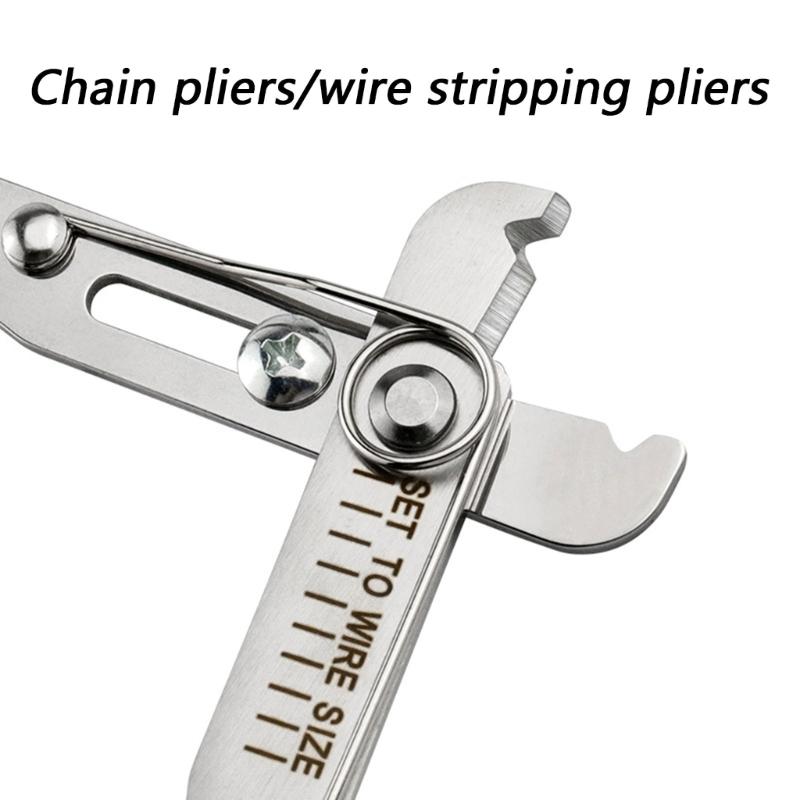 Abisolierwerkzeug Edelstahl Schneidkanten Multifunktional Für Ketteneinstellung Und Elektrische Verkabelung
