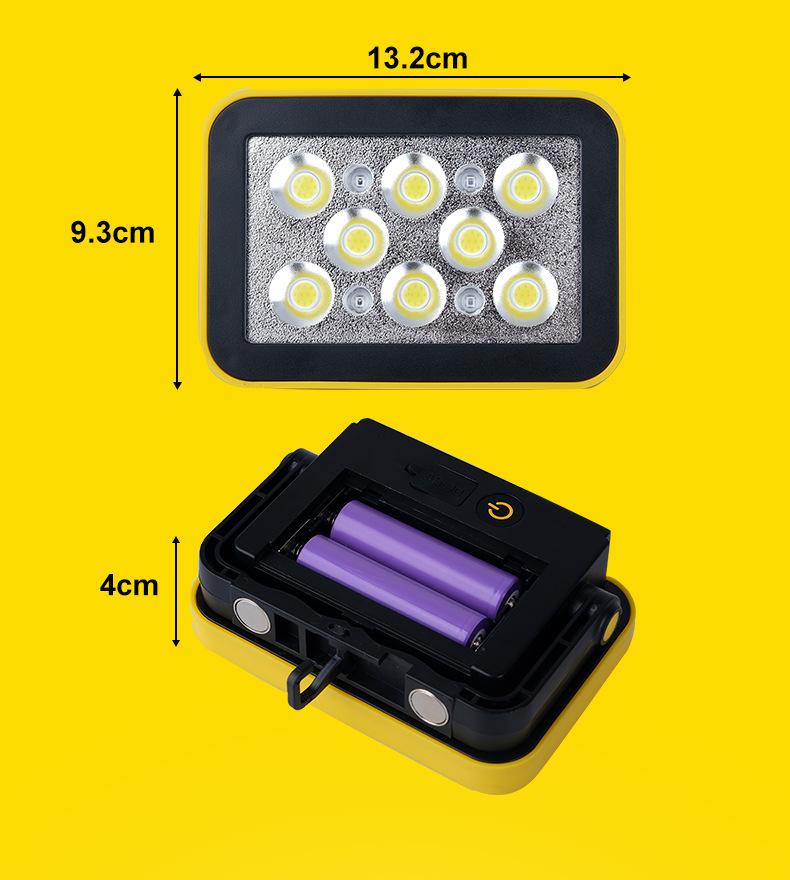 Rechargeable Magnetic LED Work Light - Outdoor Multifunctional Emergency & Auto Repair Lighting