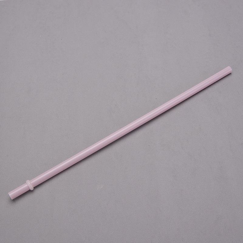 7Mm Aperture Straw 37 Color Solid Color Plastic Cup Accessories Pp Straw Non-Disposable Straw With Ring