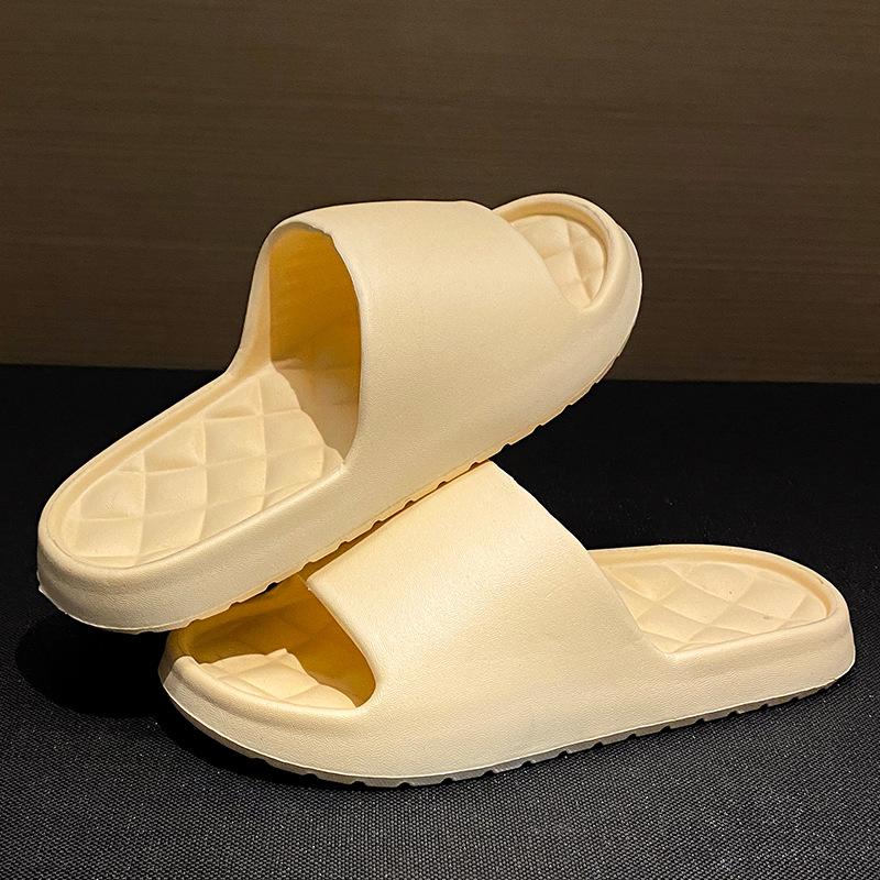 Slippers women wear outside summer home thick-soled hotel indoor bathroom non-slip bath sandals men