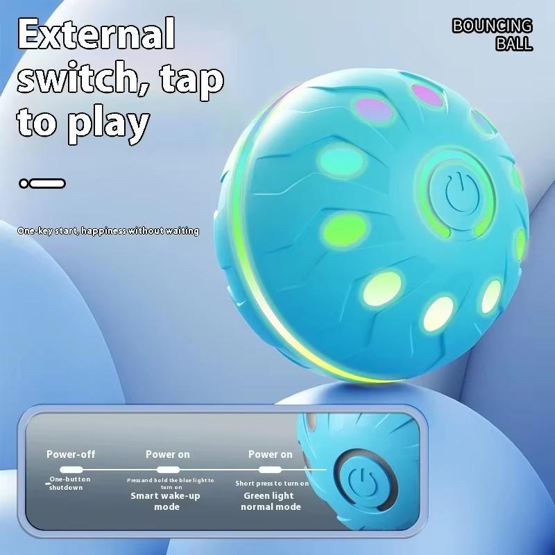 Usb Charging Electronic Jumping Rolling Ball Interactive Pet Ball Interactive Smart Dog Ball For Pet Entertainment Large
