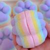 Cute Plush Four-Color Cat Paw Squeeze Toys Slow Rebound Stress Relief Relax Toy For Kids Toys