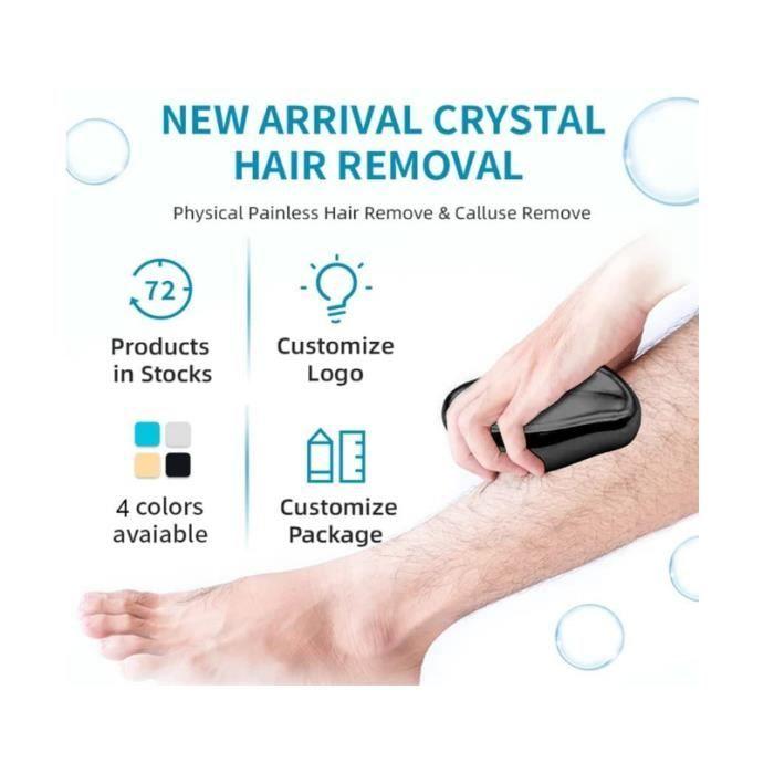 Épilateur Cristal Indolore - Marque - Gomme À Cheveux en Cristal - Noir - Femme - Adulte