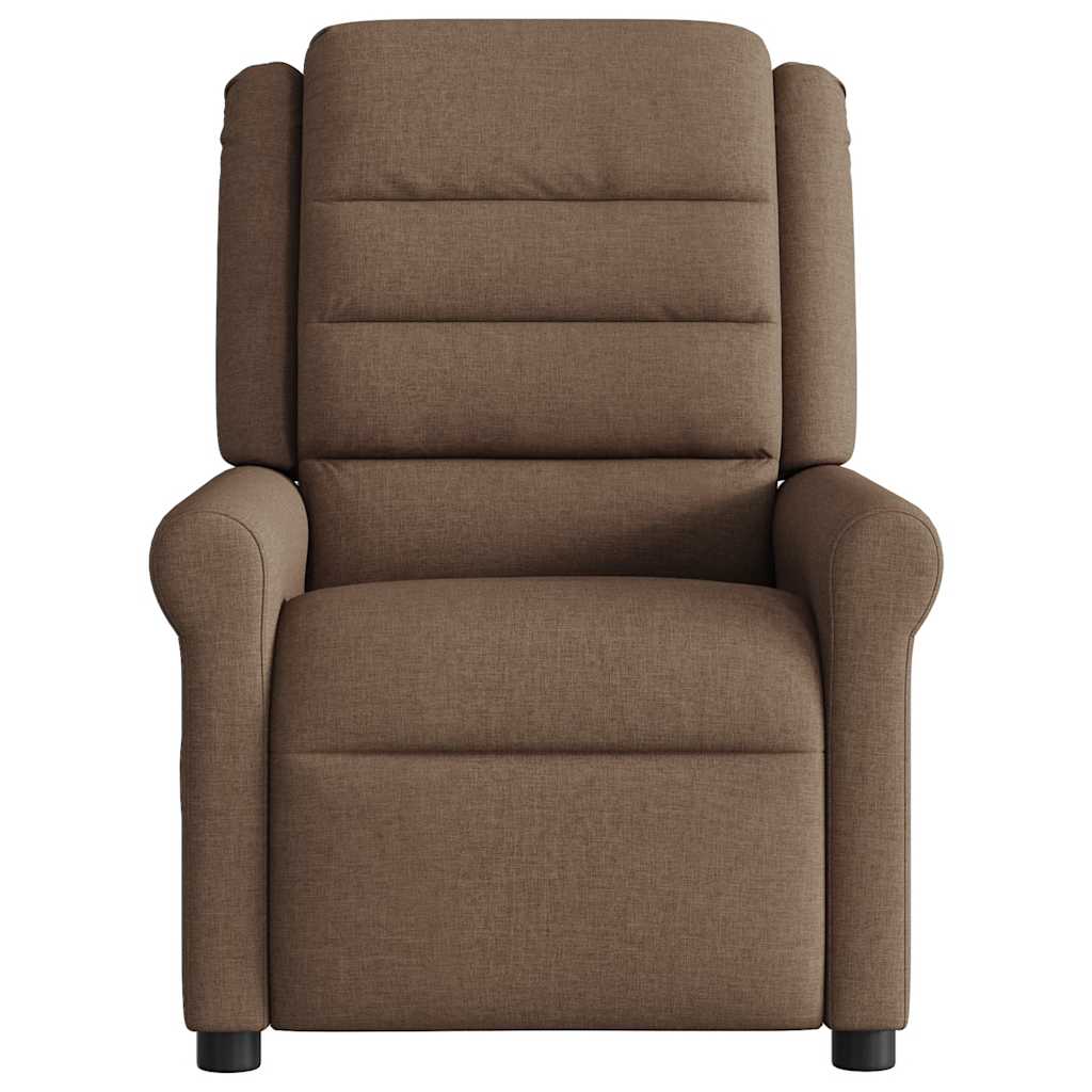 Electric Massage Chair In Brown Fabric