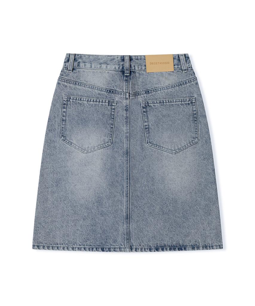 Deketeuumeon Signature Midi Skirt Dcsk002Lightblue
