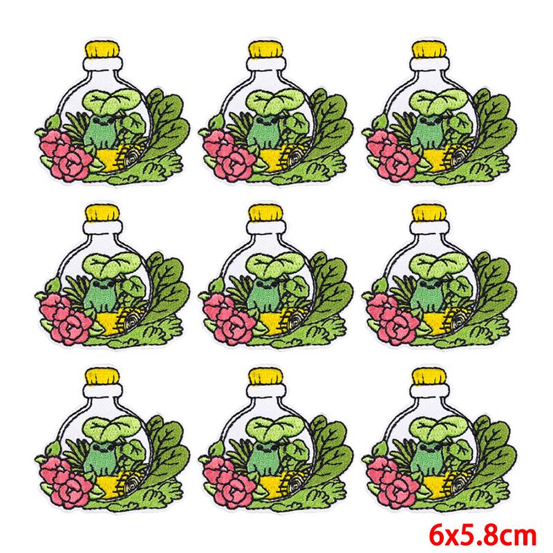 10 Pcs/lot Embroidery Patch Iron On Patches For Clothing Patches On Clothes Jackets Decor Applique Sew Supplies