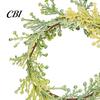 Thick Fabric Napkin Ring 6Pcs Rings, Elastic Design Holder for Light And Napkins, Imitation Holly Leaf Accessory Weddings Parties Home Use Gauze