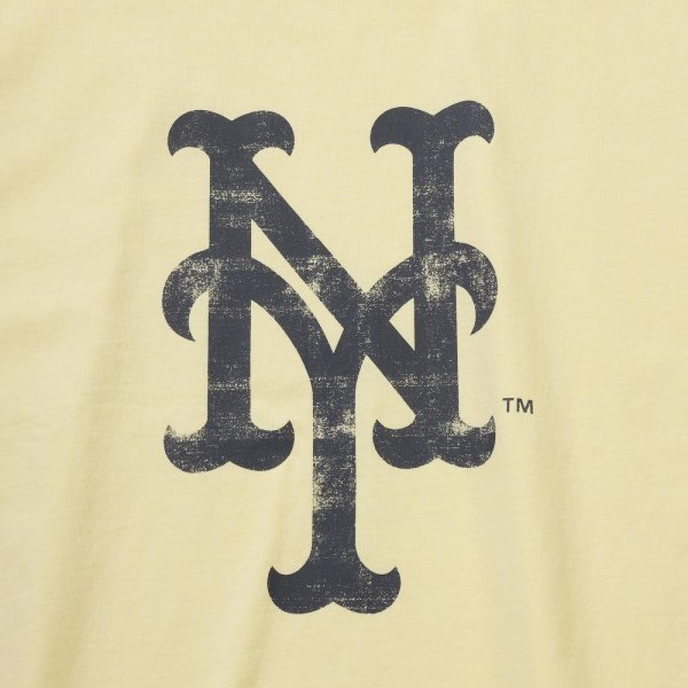 New Era New York Mets Big Logo Pigment Tee Yellow 15147556