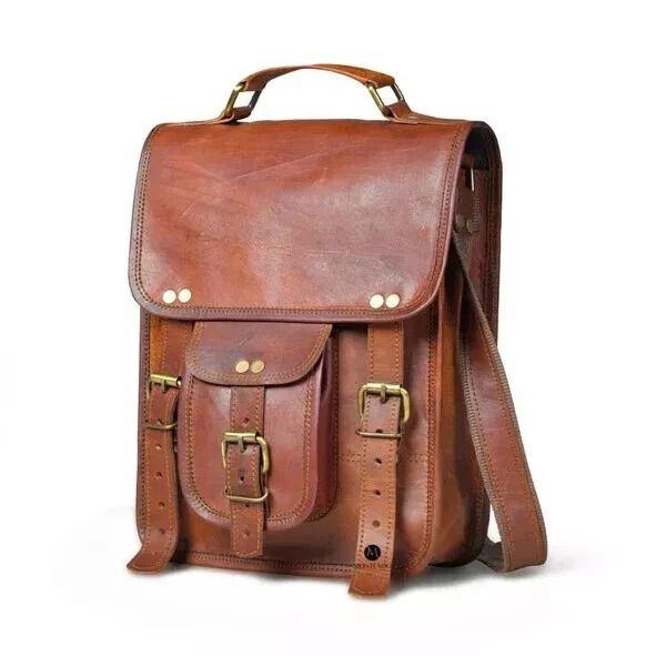 Bag Leather Genuine Messenger Shoulder Men's Crossbody Men Travel Vintage Laptop