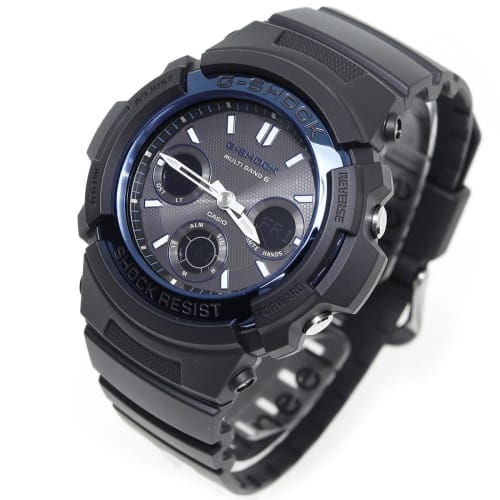 Casio hodinky G-Shock radio solar AWG-M100A-1AJF pánské černé