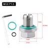 M10.4 / M12.1 / M14.1 / M16.1 / M18.1 Oil Drain Plug Oversize Piggyback Self Tapping Oil Pan Thread Repair Kit Silver