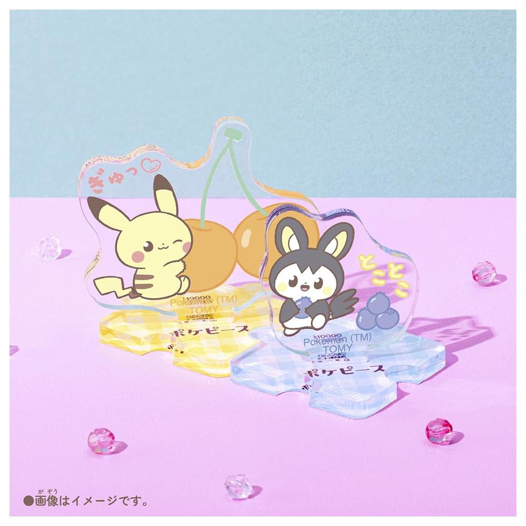 TAKARA TOMY Pokemon PokePiece Small Connecting Acrylic Stand - Colorful Fruits - Box