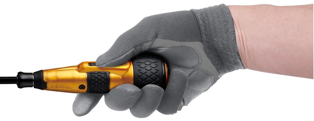 VESSEL Plus Premium Electric Ball Grip Driver, 3-Mode Switching, Limited Edition Gold, Includes 1 Bit, 220USB-P1GL