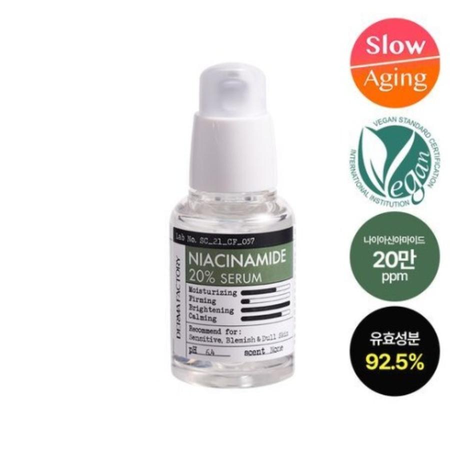 DERMA FACTORY Niacinamide 20% Serum 30ml