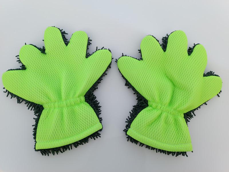 New Five-Finger Sherpa Bear Paw Car Wash Gloves - Car Cleaning Tools That Don t Harm Paint - Automotive Cleaning Supplies - Microfiber Cloths